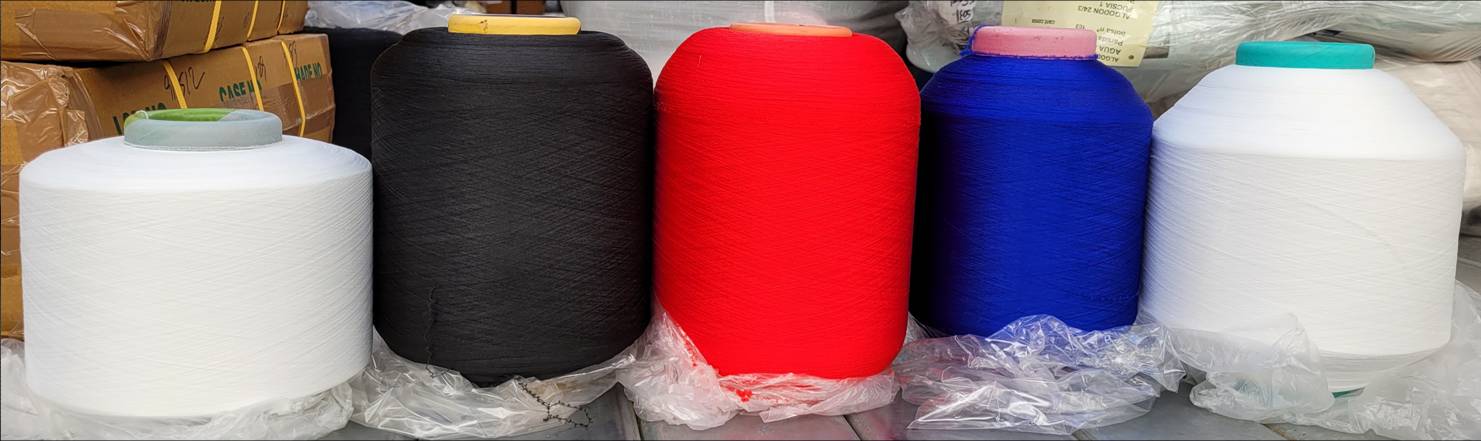 conos de hilados de spandex recubierto